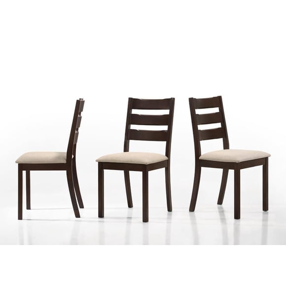 Aerys Bostin Solid wood Dining Chairs in Cappuccino (Set of 4)