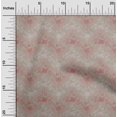 thumbnail image 2 of oneOone Tissu Jersey Viscose Rouge Feuilles Matériel de Robe Tissu Imprimé Tissu au Mètre 60 Pouces de Large-Ab, 2 of 5