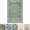 thumbnail image 2 of Pink Area Rug for Living Room Soft Washable Faux Wool Neutral Boho Floral Big Nursery Bed Bedroom Livingroom Carpet Size Extra Large Area Rugs x, 2 of 6