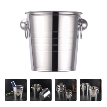 OULII Seau Isolé pour Boissons Seau à Glace avec Couvercle pour Fête 1 Ensemble
