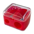 thumbnail image 1 of PEONAVET Pencil Sharpener Double-hole Pencil Sharpener Office Stationery Student Pencil Sharpener Pencil Sharpener Manual Pencil Sharpener Plastic Roll, 1 of 2