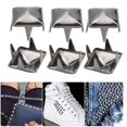 thumbnail image 3 of Herwey Square Rivet, 400 Sets 4MM-7MM DIY Leathercraft Spike Rivets Square Spike Studs Bags Shoes Belt Accessories, Square Spike Rivets, 3 of 7