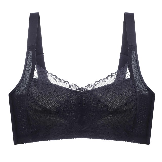 Timegard Plus Size Bras for Women No Underwire Lace Lightweight Full Coverage Comfort Daily Bralette