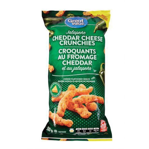 Croquants Au Fromage Cheddar Great Value Au Jalapeño