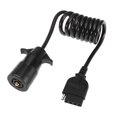 thumbnail image 1 of Unique Bargains 1Pc 7 pin trailer connector for boat trailer lights trailer plug Adapter with 5 FT, 1 of 7