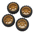 thumbnail image 1 of Pneus RC 1/10, Marron Durables Roues RC Durables Amortissement Fort Texture Concavoconvexe pour Voiture de Sport Plate 02, 1 of 8