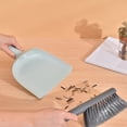 thumbnail image 2 of Dustpan And Brush Set 34.5 cm x 22.5 cm x 7 cm Plastic Handheld Cleaning Tool With Rubber Lip And Soft Bristles For Tabletop Sofa Bedroom Tent, 2 of 6