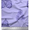 thumbnail image 1 of Soimoi Poly Georgette Tissu Feuilles & Paisley Bloc Tissu Imprimé 1 Yard 42 Inch Wide, 1 of 3