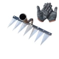 thumbnail image 1 of Heavy Duty Garden Rake, Steel Hoe Weeding Rake, Manual Metal Cultivator Tool For Farming Gardening, Durable Hand Weeder For Soil Loosening Planting Digging Garden Tool, 1 of 3