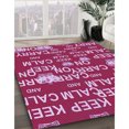 thumbnail image 3 of Ahgly Company Tapis d'Intérieur Rectangulaire Transitionnel Lavable à la Machine, Rouge Framboise, 8 Pieds x 12 Pieds, 3 of 7