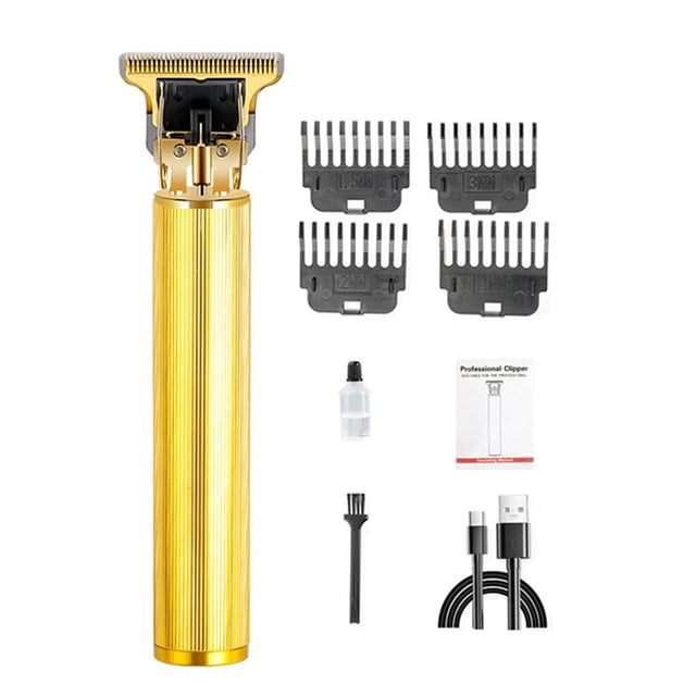1 Set Hair Hair Clipper Zero Blade Distance Sharp Cutter Stuck Hair Delicate Pattern Retro Push Cutter Hair Shaver Cutting Machine Hair Salon Supply