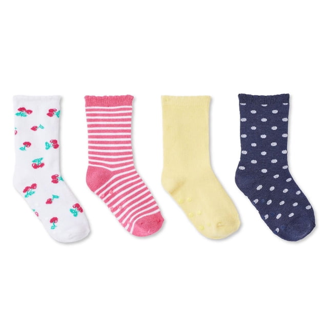 Lot de 4 paires de mi-chaussettes George pour petites filles