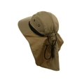 thumbnail image 2 of Chapeau d'Extérieur à 4 Panneaux avec Rabat et Grand Bord, Kaki, 2 of 2