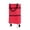 Red, variant on pdqouc Shopping Bag with Wheels Protable Shopping Trolley Bag with Wheels Foldable Cart Rolling Grocery Handbag Large Capacity for Travel and Home