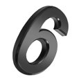 thumbnail image 3 of Numéros de Maison pour Usage Extérieur Simples Noirs Robustes Panneaux de Numéros Pièces Panneau Outils de Marquage de Porte Accessoire Bricolage pour Appartement Hôtel Numéro 6, 3 of 5