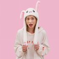 thumbnail image 1 of Luminous Bunny Hat with Ears, Cute Plush Toy Warm Hat Rabbit Hat with Moving Ears, Rabbit Hat with Moving Ears, Funny Plush Rabbit for Boys and Girls, 1 of 1
