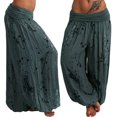 thumbnail image 2 of Pantalons pour Femmes Décontractés Été Femmes Dames Imprimé Bande Largeur Jambe Ample Pantalons Décontractés Femmes Pantalons Amples pour Femmes Été Pantalons Été Femmes Pantalons Décontractés Femmes Pantalons Décontractés Femmes Décontractés, 2 of 6