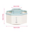 thumbnail image 3 of Pompotops 5-grid Multi-function Large-capacity Desktop Storage Box Student Office Pen Bucket Makeup Brush Holder Rotating, 360-degree Rotating Personalized Pen Holder Clearance, 3 of 3