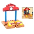 thumbnail image 3 of HILABEE Darling Baby Kids Wooden Train Accessories Building Play Set Toy Station, 3 of 9