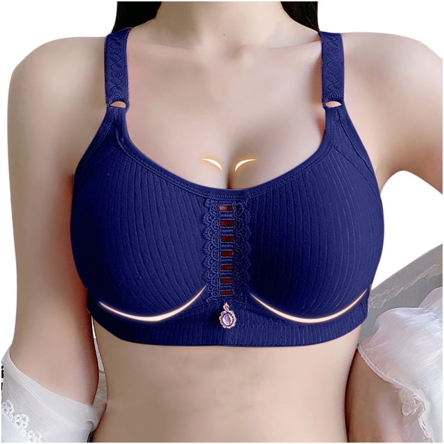 Womans Fashion Solid Color Comfortable Hollow Out Bra Underwear No Rims