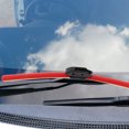 thumbnail image 4 of Raindrops Universal Automotive Wiper Blades Red Frameless Design Quiet Smooth Operation, 4 of 8