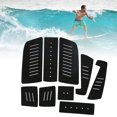 thumbnail image 4 of Tapis de Pont, Tapis Antidérapant pour Planche de Surf, Tapis de Traction pour Planche de Surf, Tapis de Queue de Surf Confortable pour Surf Noir, Blanc, Gris, 4 of 8
