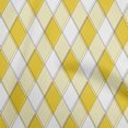 thumbnail image 1 of oneOone Polyester Spandex Yellow Fabric Argyle Craft Projects Decor Fabric Printed By The Yard 56 Inch Wide, 1 of 4