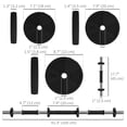 thumbnail image 3 of Soozier Adjustable Barbell & Dumbbells Set with Non-slip Handles, 55LBS, 3 of 10