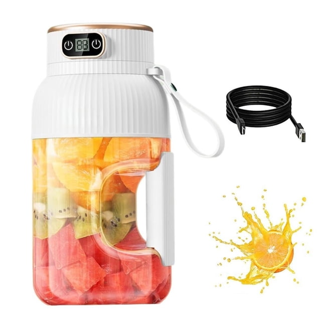 Cordless Portable Smoothie Blender, USB-C Rechargeable Juicer Personal Blenders for Shakes and Smoothies