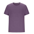 thumbnail image 2 of Plebaso Men's Short Sleeve Crew Neck T-Shirts Casual Solid Color Tshirts Breathable Mens Summer Basic Tees, 2 of 5