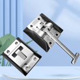 thumbnail image 4 of Funtasica T Shape Entry Door Latch Hook Keeper Hardware Cargo Haulers Stainless Steel Containers Motorhome Entry Door Latch, with NO Rivets, 4 of 11