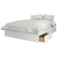 thumbnail image 3 of Pemberly Row Contemporain 2 Pièces Chambre Pleine Grandeur Ensemble en Blanc, 3 of 6