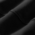 thumbnail image 5 of Milgrthf Unisexe Garçons Filles Chandails d'Automne Sport Décontracté Manches Longues Fermeture Éclair Complète Mignon Col Ras du Cou Basique Couleur Unie Chandails à Capuchon Chandail avec Poche Noir 3-4 Ans, 5 of 5