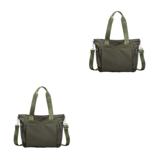Wweixi 1/2/3 Durable Tote Handbag For Women - Waterproof And Wear-resistant Multiple Pockets Green 2PCS