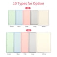 thumbnail image 3 of Yeacher Transparent B5 Refillable Notebook 26 Rings/Holes Loose Binder Flexible Waterproof PP Cover 30 Sheets Ruled Lined Paper Refillable Binder for Office Home School Students Supplies, 3 of 8
