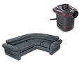 thumbnail image 1 of Intex Inflatable Corner Sectional Sofa w/ Cupholders & 12V Corded Electric Pump, 1 of 12