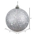 thumbnail image 2 of Vickerman 10"" Silver Sequin Ball Drilled Cap - N592507Dq, 2 of 4