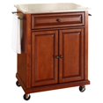 thumbnail image 1 of Crosley Chariot de Cuisine Portable Haut en Acier Inoxydable en Cerise, 1 of 7