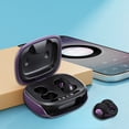thumbnail image 1 of Lunxisen 4 Pcs Clip On Bluetooth Earpiece Bone Conduction LED Display Long Battery Life for Music Calls Workout Running, 1 of 8