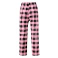 thumbnail image 5 of Dealovy Pajama Pants for Women High Waisted Plaid Pjs Bottoms Drawstring Color Block Comfy Lounge Trousers, 5 of 5