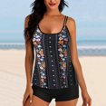 thumbnail image 1 of EGNMCR Swimsuit Women Two Piece Bathing Suits Floral Print Tank Tops With Boyshorts Tummy Control Swimming Suits,, 1 of 6
