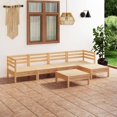 thumbnail image 1 of vidaXL 6 Piece Garden Lounge Set Solid Pinewood, 1 of 5