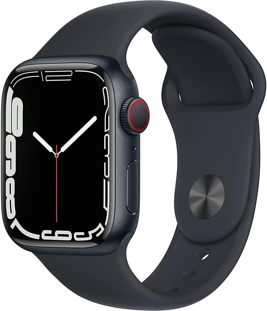 Refurbished Apple Watch Series 7 Aluminum 41 mm (GPS Only, No Cellular) Midnight Black (Grade A+)