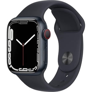 Rénovés Apple montre Series 7 Aluminium 41 mm (GPS Seulement, pas de cellules) Midnight Noir (grade A+)