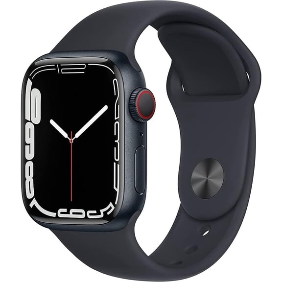 Refurbished Apple Watch Series 7 Aluminum 45 mm (GPS + Cellular) Midnight Black (Grade A+)