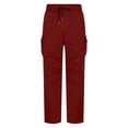 thumbnail image 4 of Diufon Pantalon Cargo Large pour Hommes Taille Élastique Décontractée avec Cordon de Serrage pour Randonnée en Plein Air avec Poches, 4 of 6