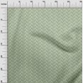 thumbnail image 3 of oneOone Velvet Olive Green Fabric Geometric Sewing Craft Projects Fabric Prints By Yard 58 Inch Wide, 3 of 4
