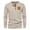 Beige, variant on Jalioing Men's Corduroy Shirts Vintage Fashion Long Sleeve Button Crew Neck T Shirt Casual Pullover Tee with Pocket