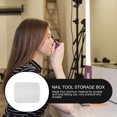 thumbnail image 2 of Cotton Pad Box Manicure Tool Storage Case Nail Art Pen Brush Organizer Box Container, 2 of 8
