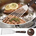 thumbnail image 2 of TIELUTT Stainless Steel Fish Turner Fish Spatula Thin Edged Design Kitchen Metal Spatula Disc Cooker and Stand Food for Serving Clam for Baking Large Chef Locking Kitchen Appliances for Cooking Meat, 2 of 5